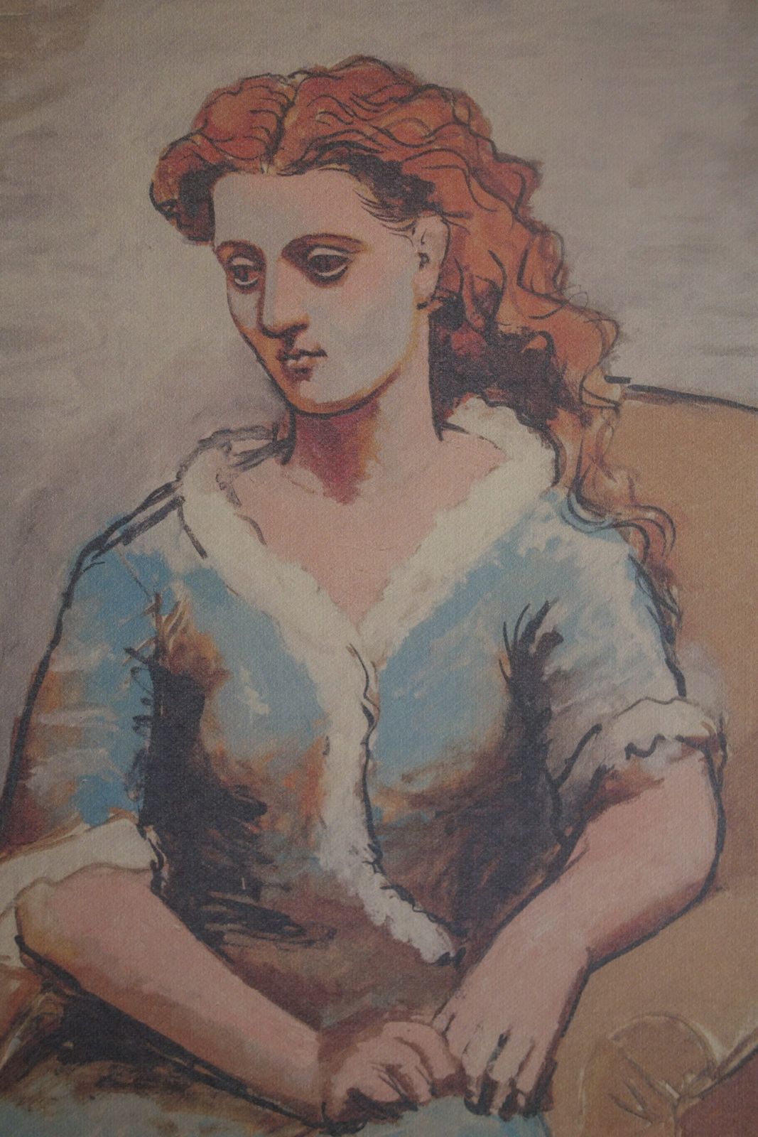 Fine Cubist Limited Edition Print   Blue Period Portrait Of A Woman, Pablo Picasso, Signed & Numbered photo for sale