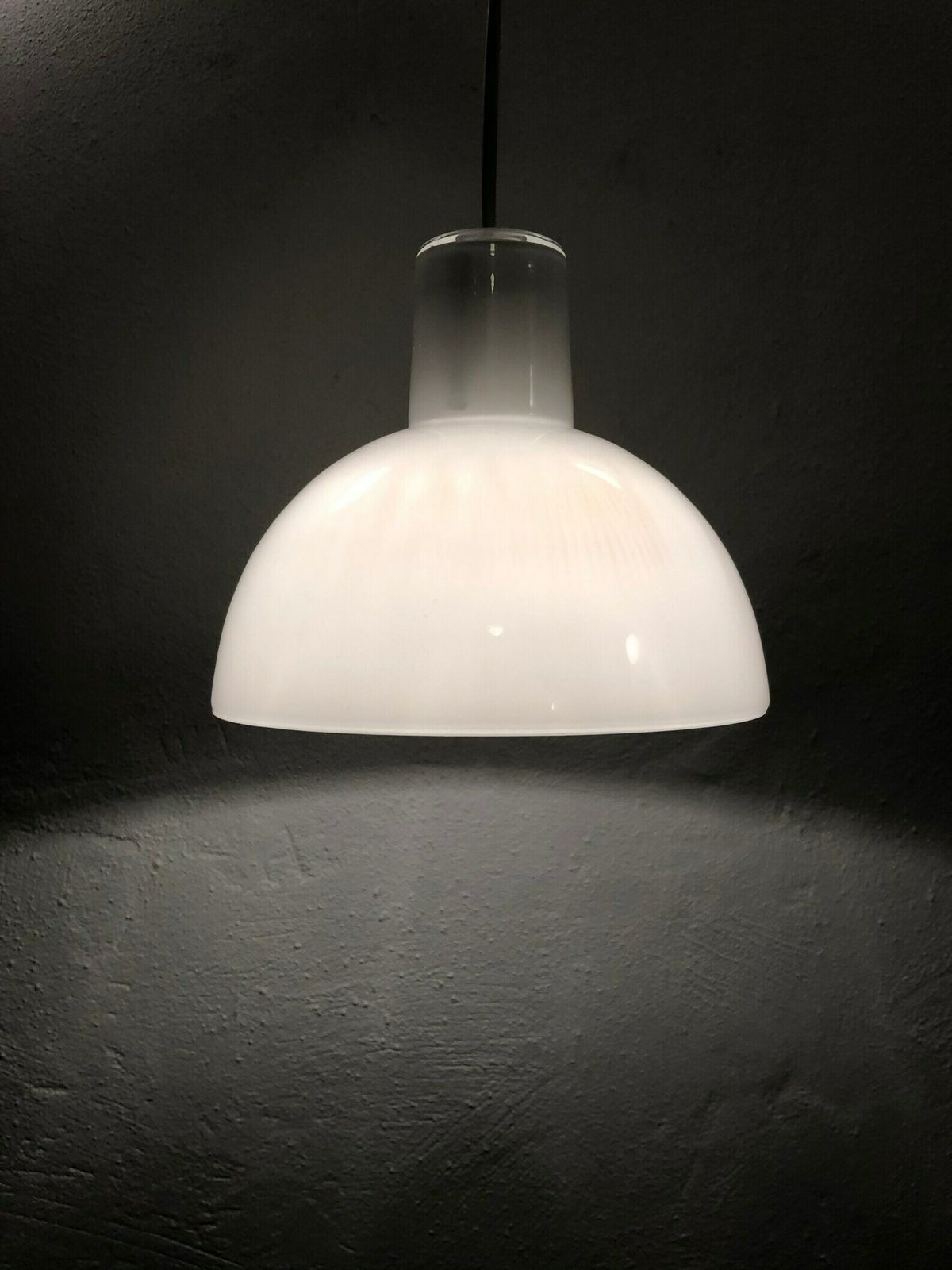 Danish Opal Glass Postmodern White Ceiling Lamp   Design By Anja Kjær For Royal Copenhagen And Holmegaard In 1993 photo furniture