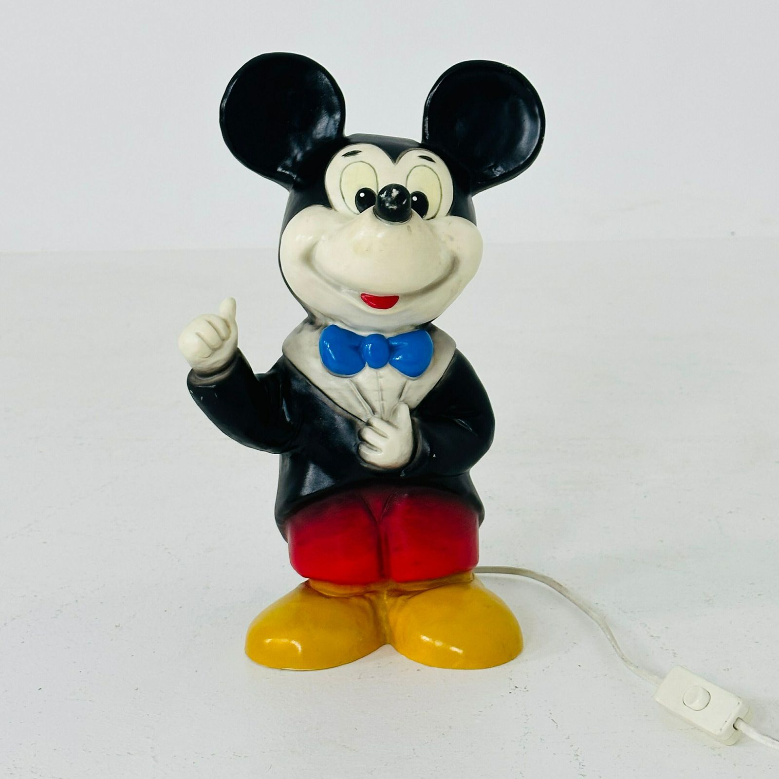Vintage Disney Mickey Mouse Plastic Nightlight By Heico Made In Germany 1980s photo furniture