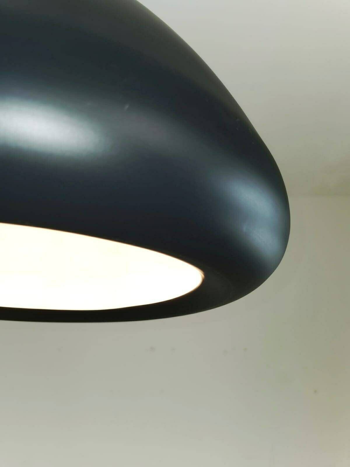 Mid Century Black Metal Pendant Lamp Denmark photo Lighting