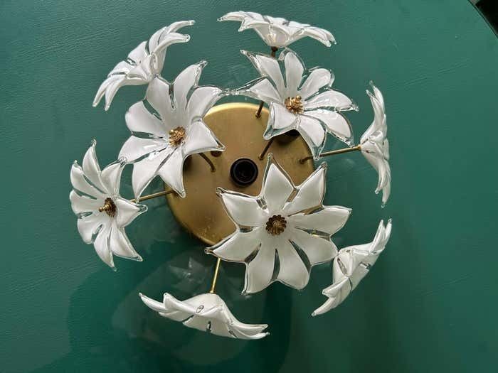 Loves Me Loves Me Not, Lovely And Romantic Murano Ceiling Light, 1970's photo furniture