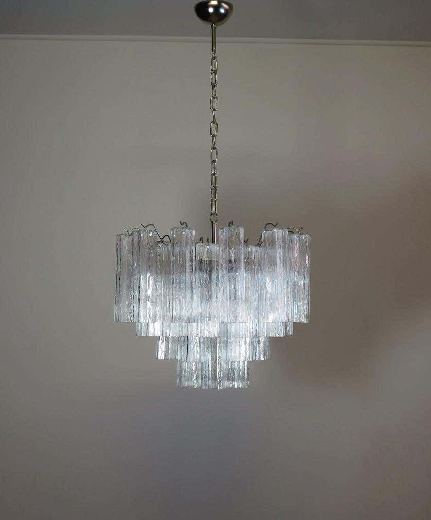 photo furniture Tronchi Chandelier In The Style Toni Zuccheri For Venini, Murano, 1990
