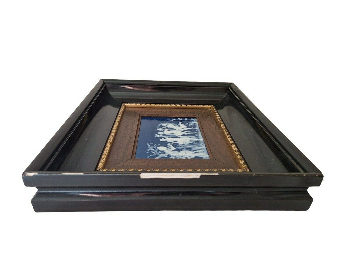 photo furniture Limoges Porcelain Cameo Of Pan With Dancing Nymphs  Framed Mythology Ceramic Wall Art Hanging