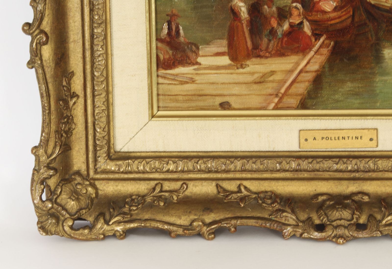 Antique Oil Painting Grand Canal Venice Alfred Pollentine 19th Century photo buy