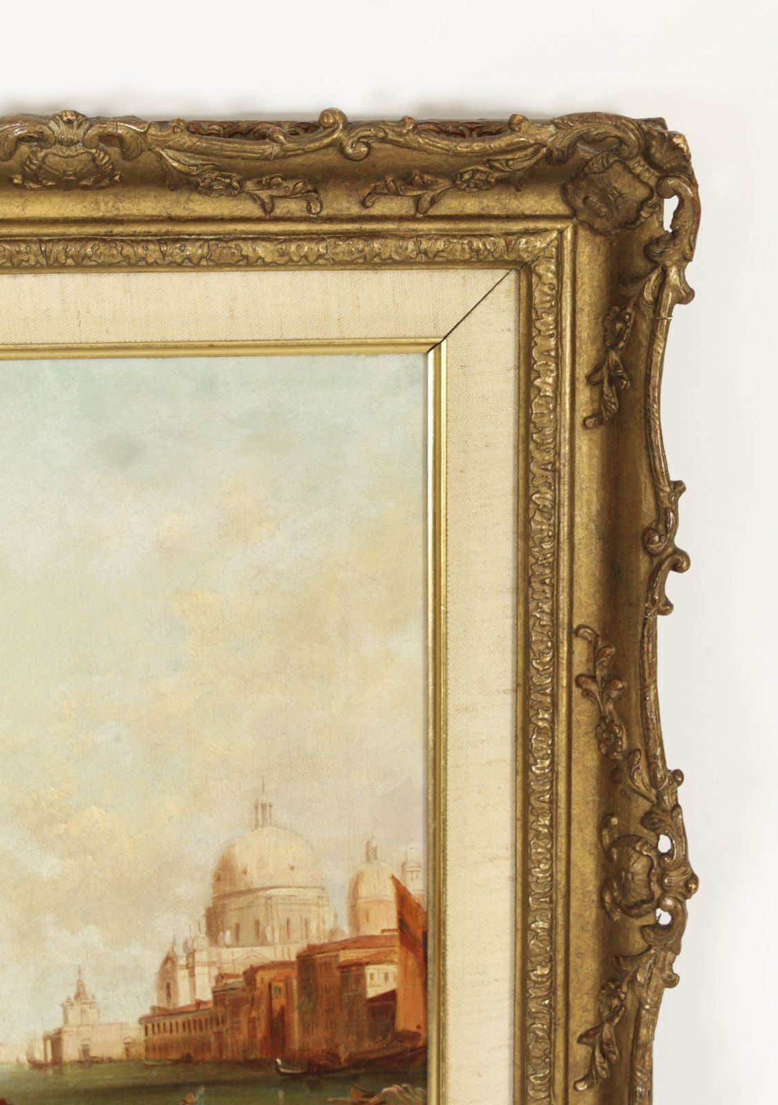 photo furniture Antique Oil Painting Grand Canal Venice Alfred Pollentine 19th Century