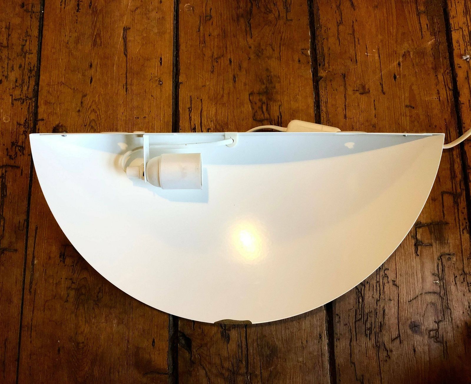 Vintage Ikea Minimalist Up Light Halfmoon Wall Lamp In White From The 1980s   Design From Sweden photo buy