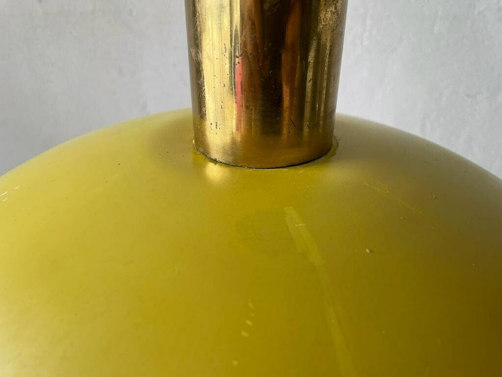 photo furniture Yellow Metal Shade Counterweight Pendant Lamp By Stilux, 1970s, Italy