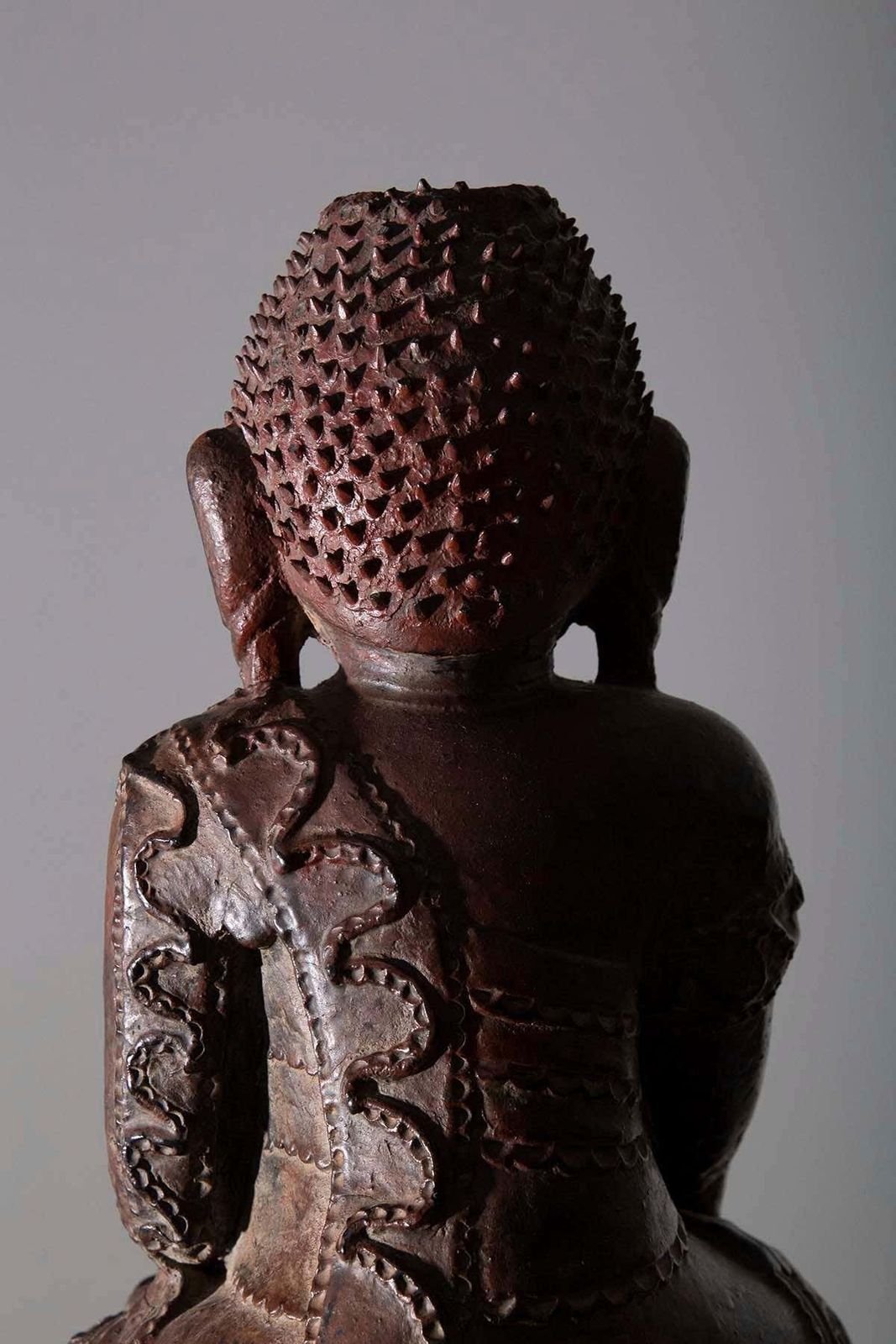 photo furniture Large Wooden Buddha Sculpture Probably Laos, 19th 20th Century