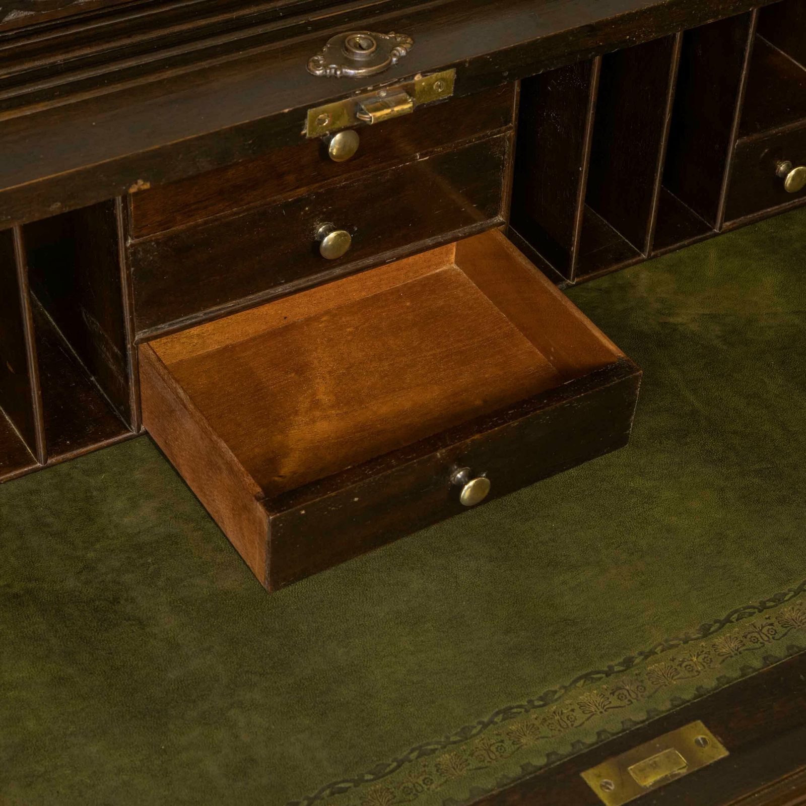 photo for sale Early 20th Century Chippendale Style Mahogany Desk