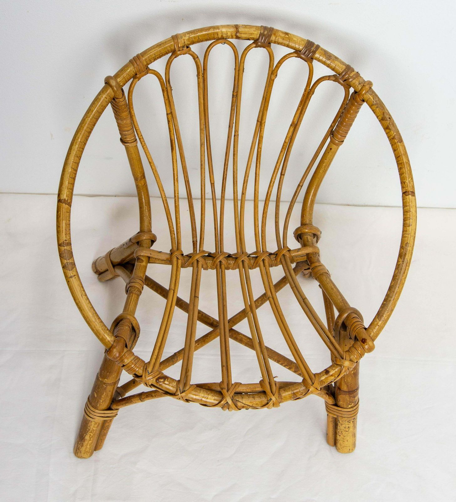 Wicker Chair For Child French, Circa 1960 photo Furniture