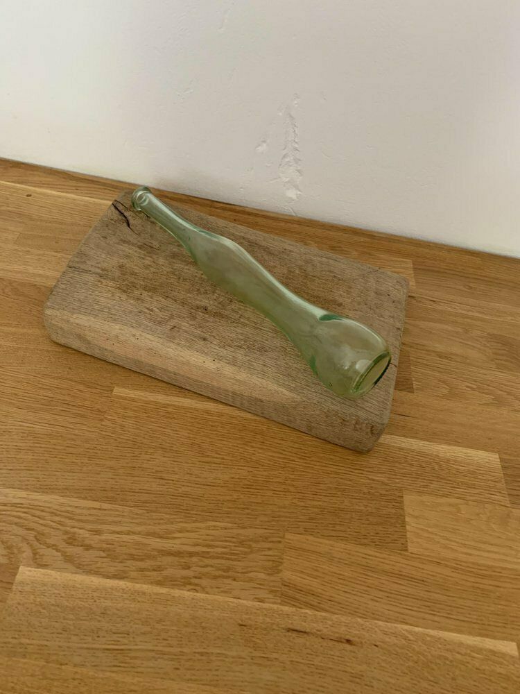 Mid Century Green Glass Vase, 1980s photo for sale