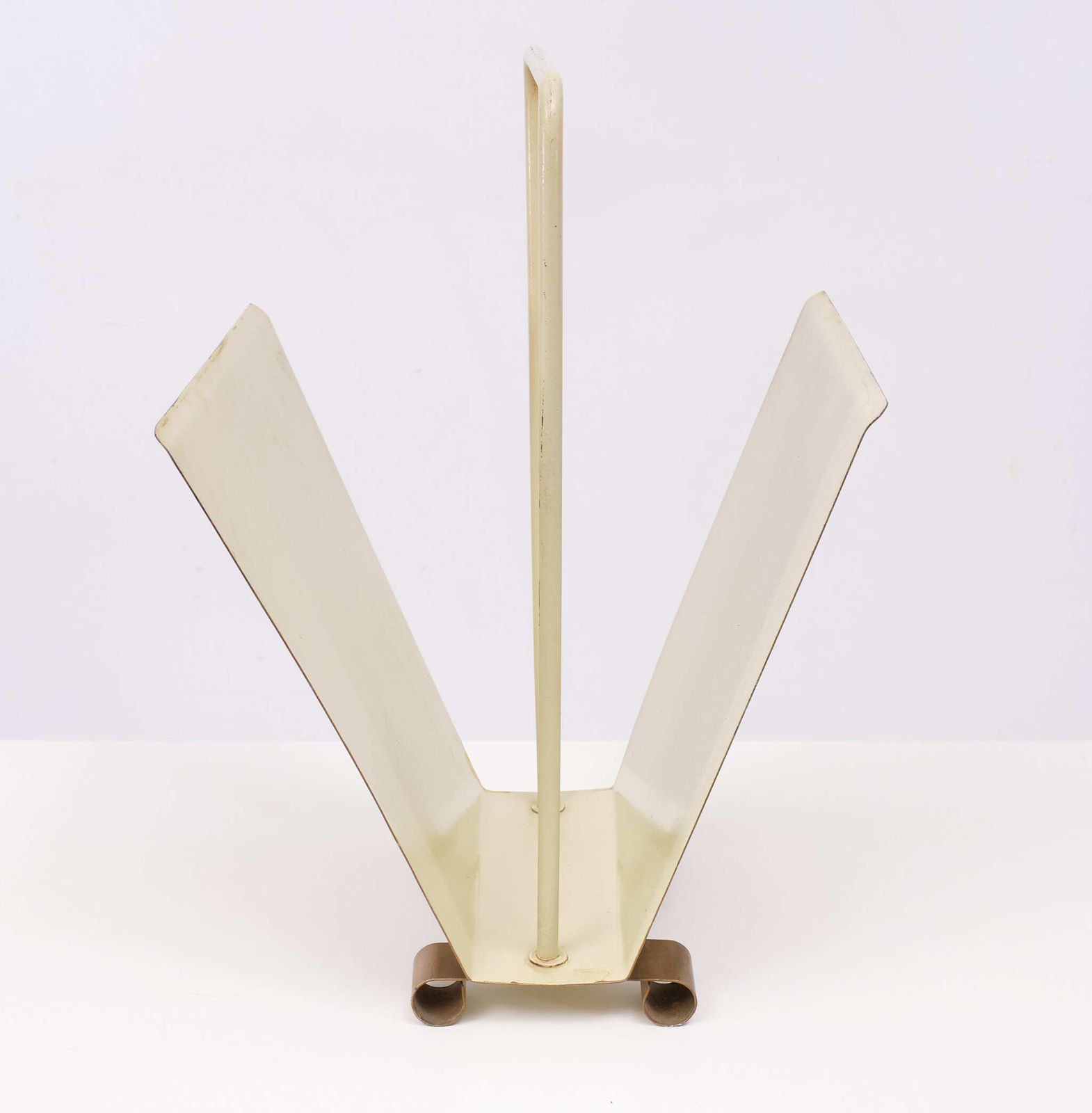 1950s England Metal Magazine Rack photo for sale