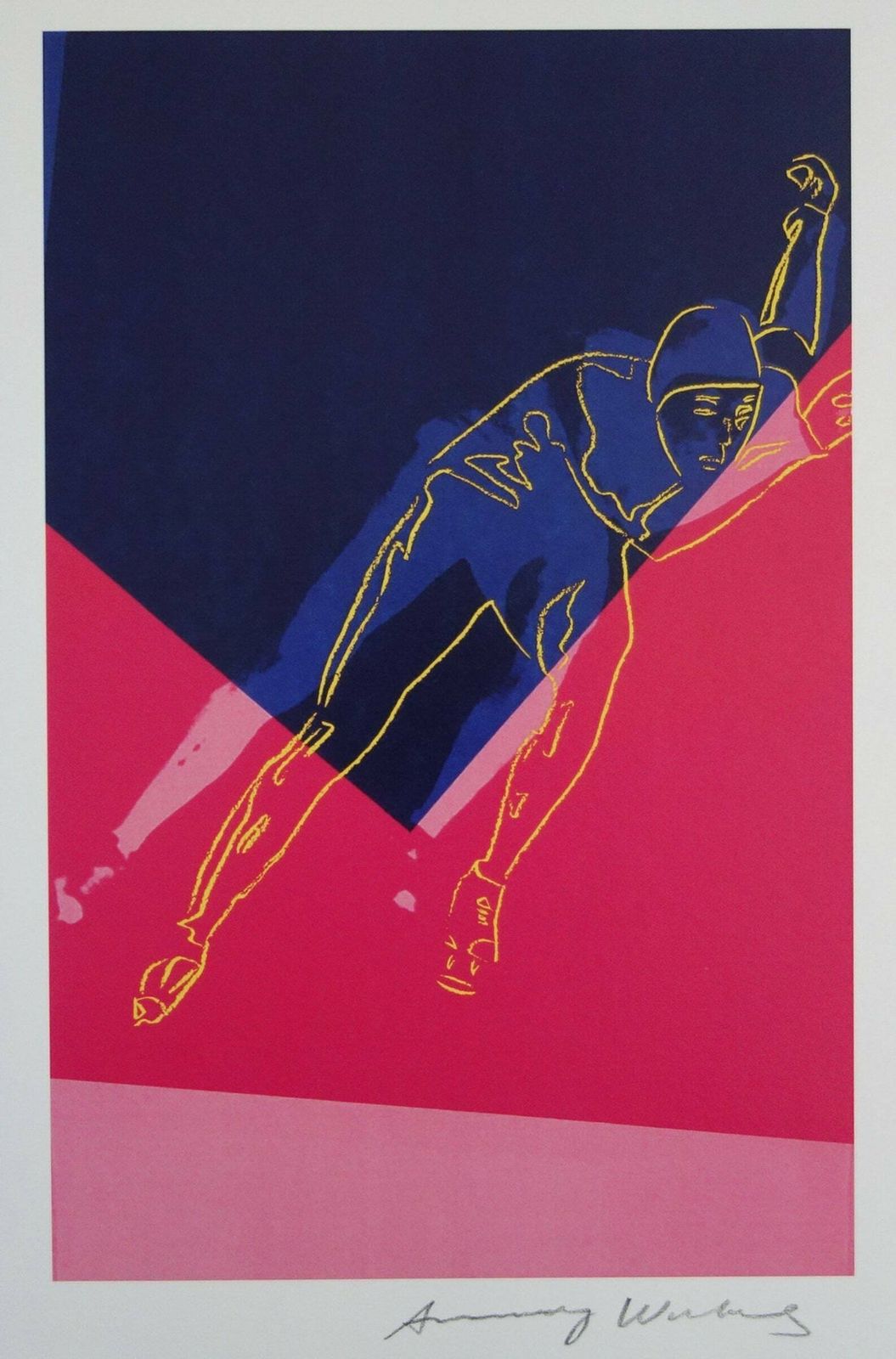 Fine Pop Art Limited Edition Print, Sportsman   Skating, Andy Warhol, Signed & Numbered photo vinterior