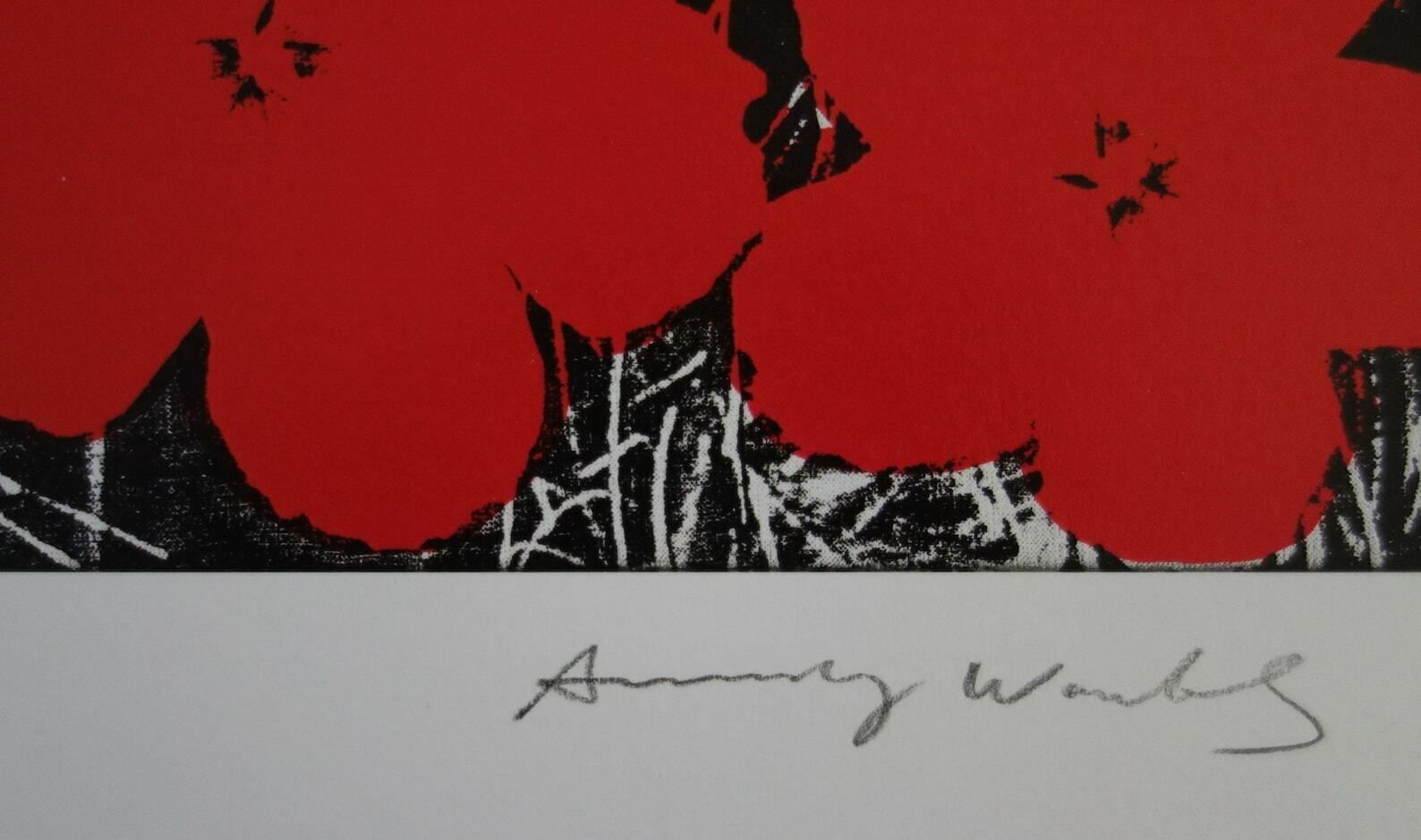 Fine Pop Art Limited Edition Print – Flowers, Andy Warhol, Stamp Signed & Numbered photo Art