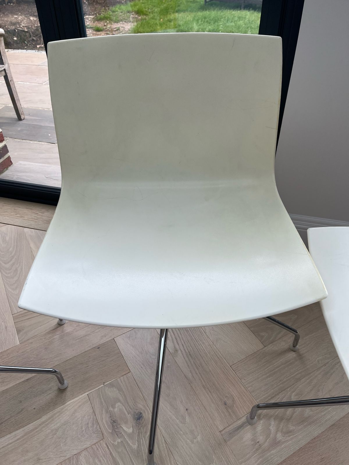 Set Of 3 Vintage Plastic Chairs By Lievore Altherr Molina For Arper, Italy 2000 photo buy