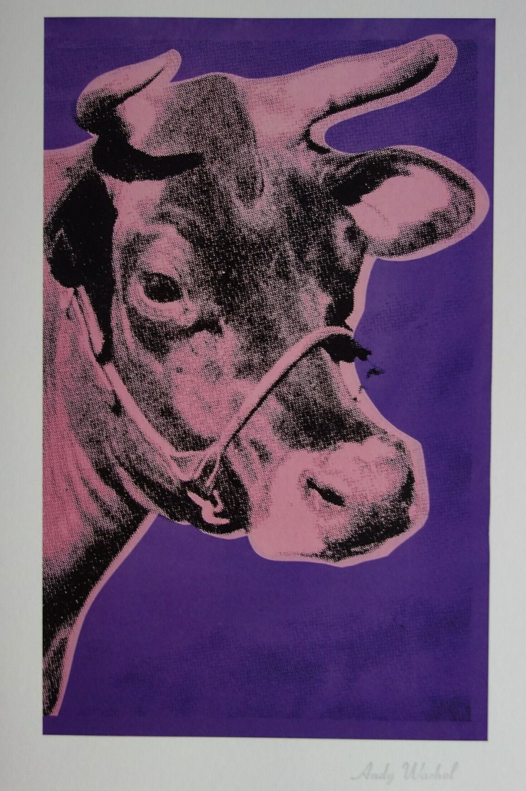 Fine Pop Art Limited Edition Print – Cow, Andy Warhol, Signed & Numbered With Estate Stamp