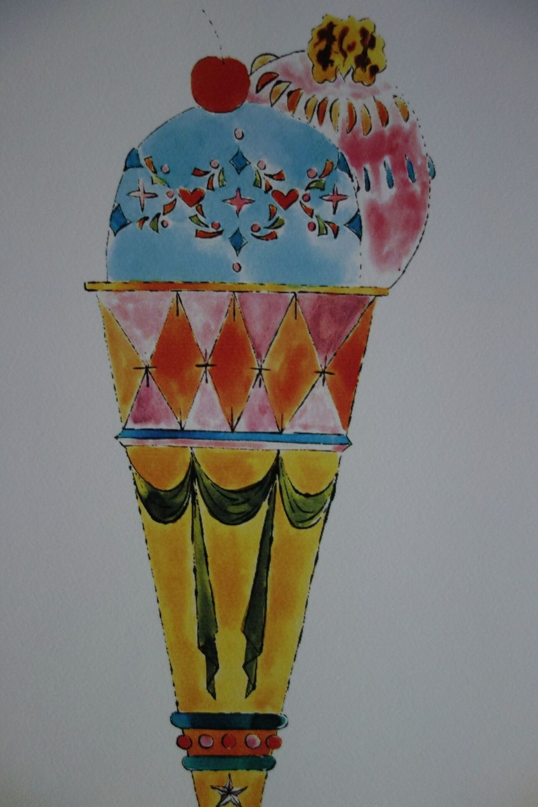 Fine Pop Art Limited Edition Print   Illustration   Ice Cream, Andy Warhol, Signed & Numbered photo for sale