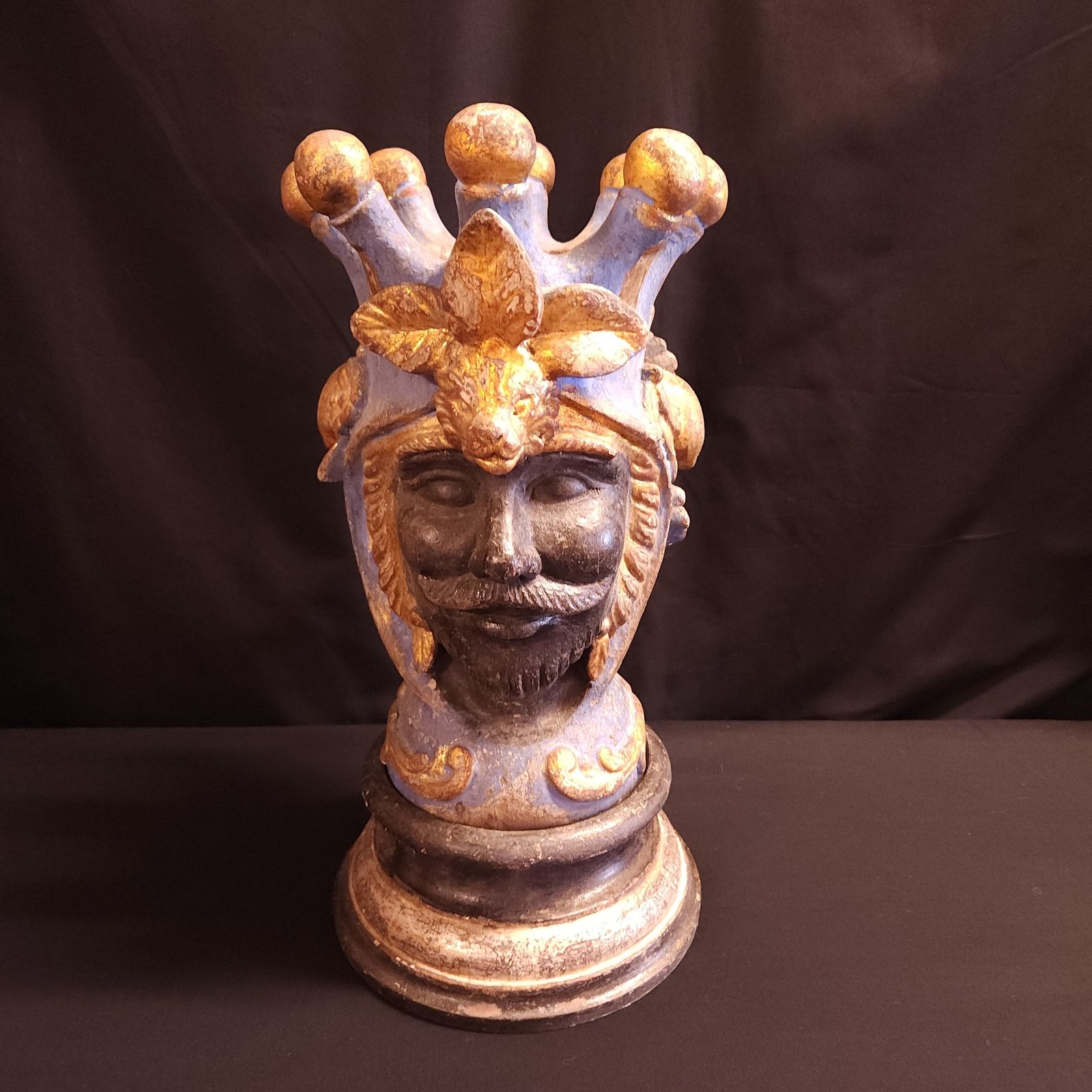 Italian, Antique Moro Kings/Queens Head, Circa 1820/1830 photo for sale