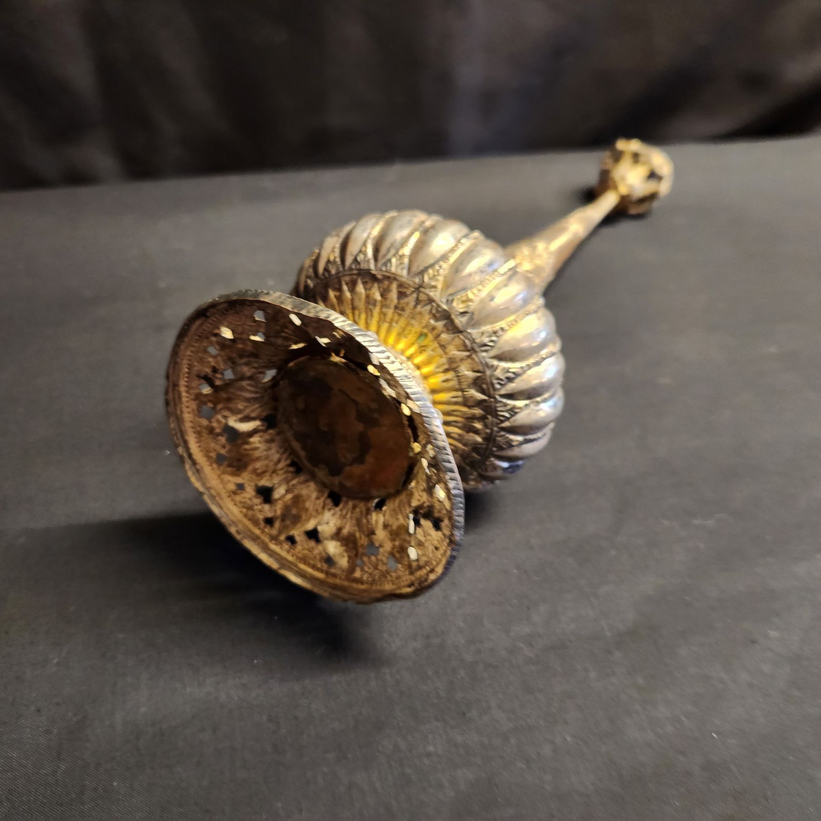 Italian, Tuscan Antique Ecclesiastical White Metal & Gilt Censer, Circa 1770/80 photo buy