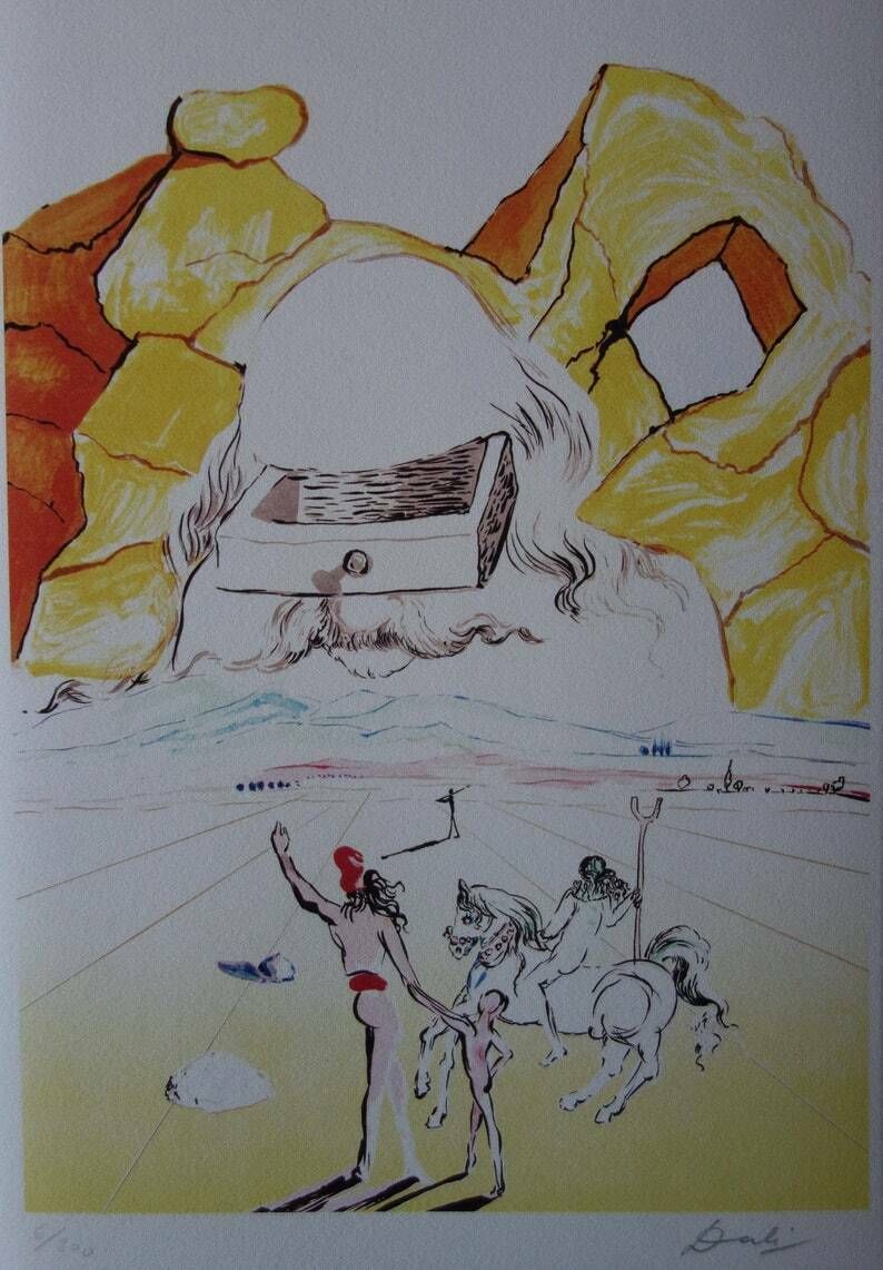 Fine Surrealist Limited Edition Print, Salvador Dali, Signed & Numbered In Pencil