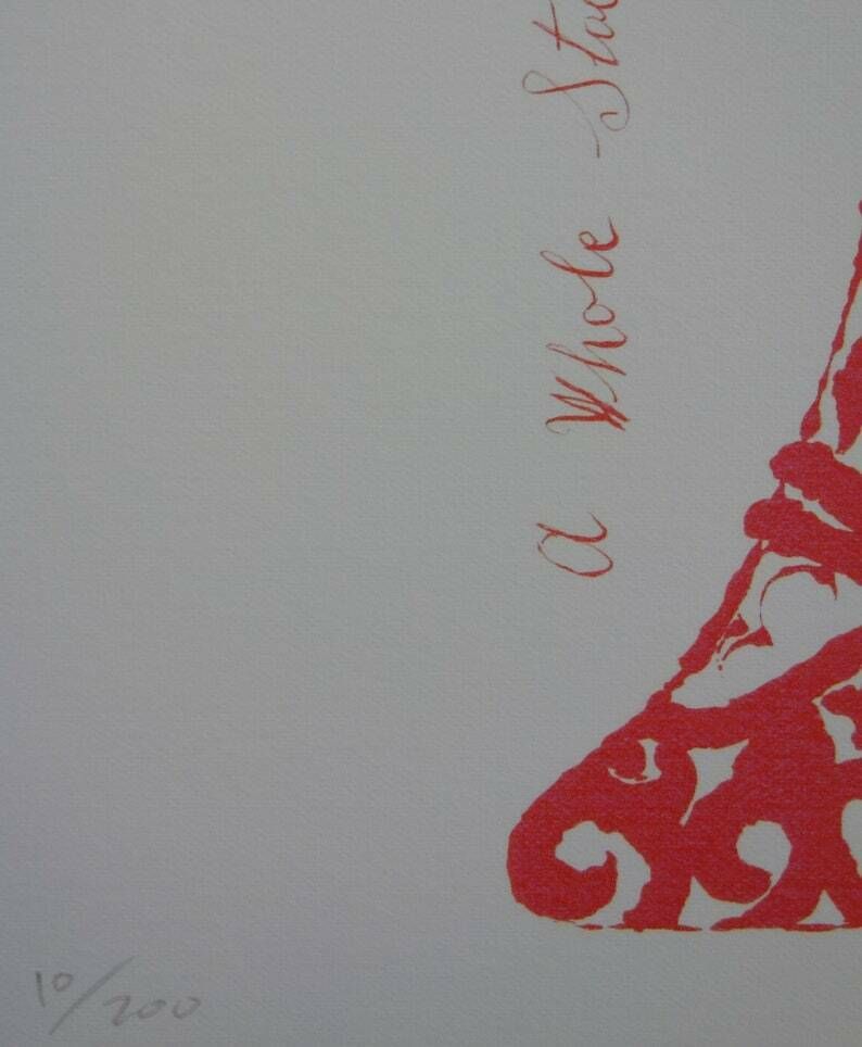 Fine Pop Art Limited Edition Illustration Print   Shoe, Andy Warhol, Signed, Numbered & Stamped photo Art
