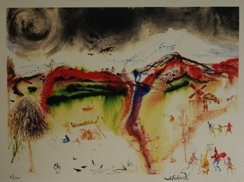 Fine Surrealist Limited Edition Print, Salvador Dali, Signed & Numbered