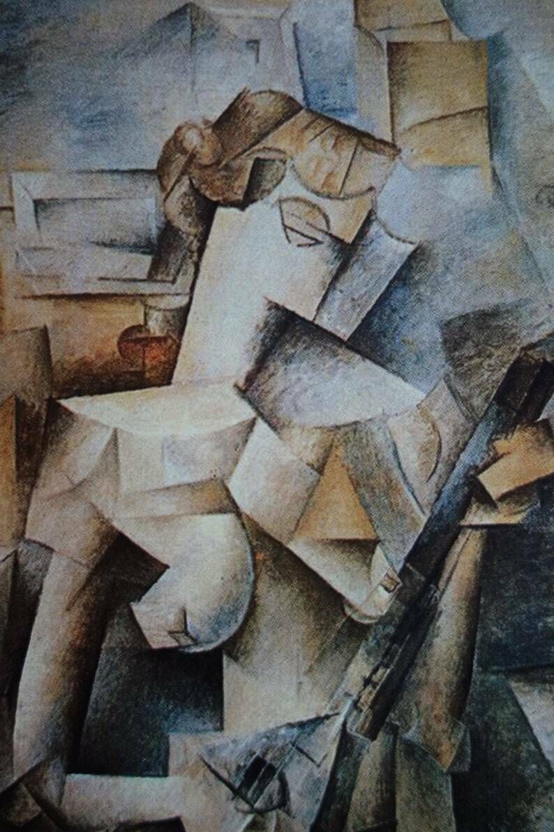 Fine Cubist Limited Edition Print   Cubism Period Portrait   Femme, Pablo Picasso, Signed & Stamped photo furniture