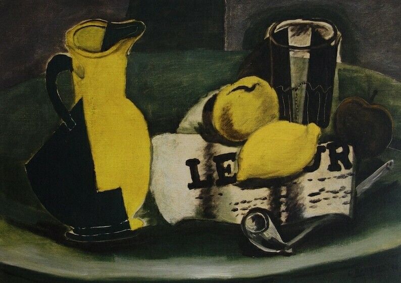 Fine Cubist Limited Edition Print – Still Life, Georges Braque, Signed & Numbered photo furniture