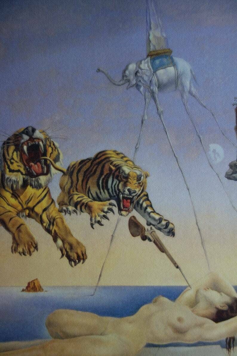 Fine Surrealist Limited Edition Print, Salvador Dali, Signed & Numbered In Pencil photo for sale