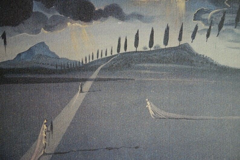 Fine Surrealist Edition Print, Salvador Dali, Signed & Stamped photo furniture