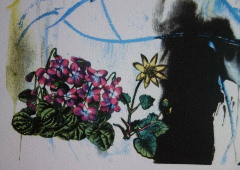 Fine Surrealist Limited Edition Print, Surreal Portrait, Salvador Dali, Signed & Numbered In Pencil photo for sale