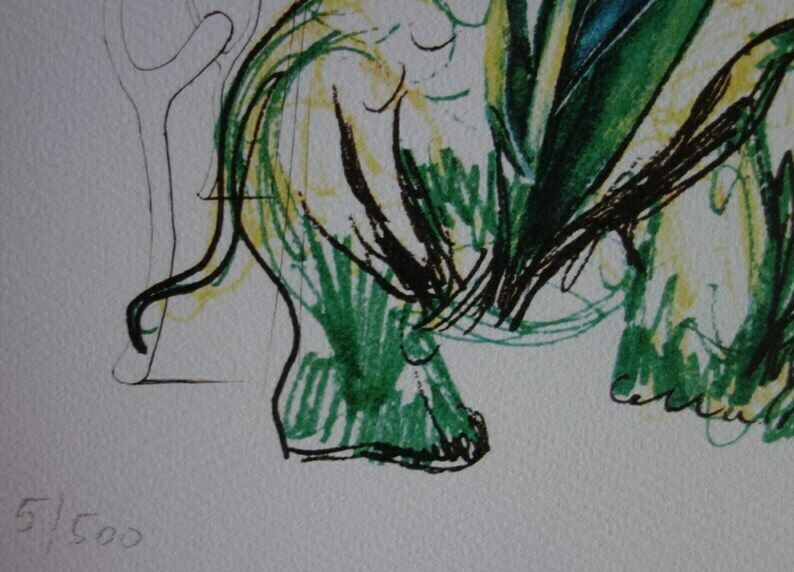Fine Surrealist Limited Edition Print, Flower And Elephant, Salvador Dali, Signed & Numbered In Pencil photo 152.0