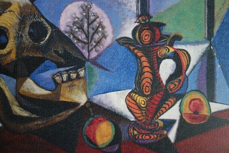 Fine Cubist Limited Edition Print – Still Life, Pablo Picasso, Signed & Numbered photo vinterior