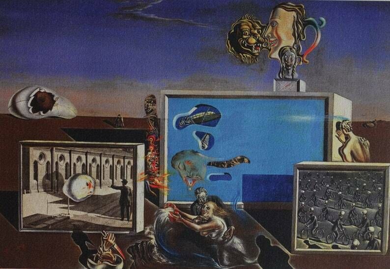 Fine Surrealist Limited Edition Print, Salvador Dali, Signed & Numbered In Pencil photo furniture