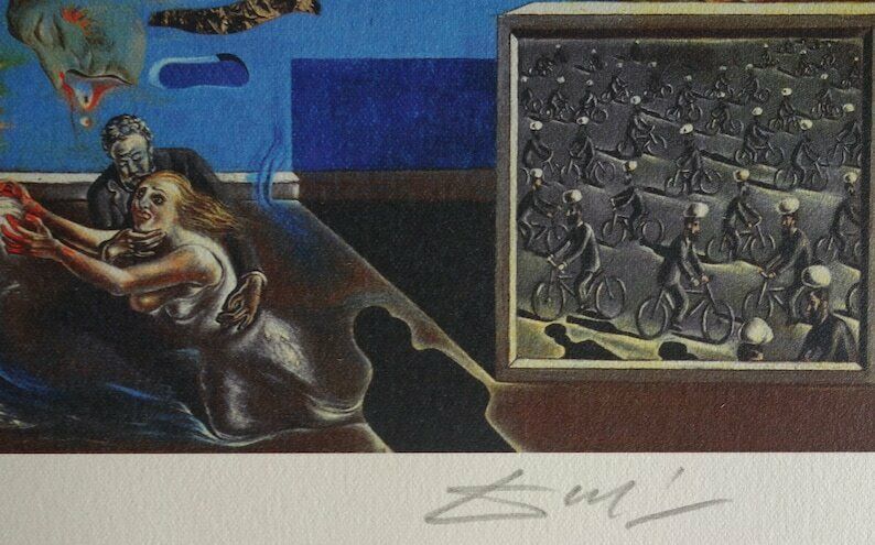 Fine Surrealist Limited Edition Print, Salvador Dali, Signed & Numbered In Pencil photo 167.0