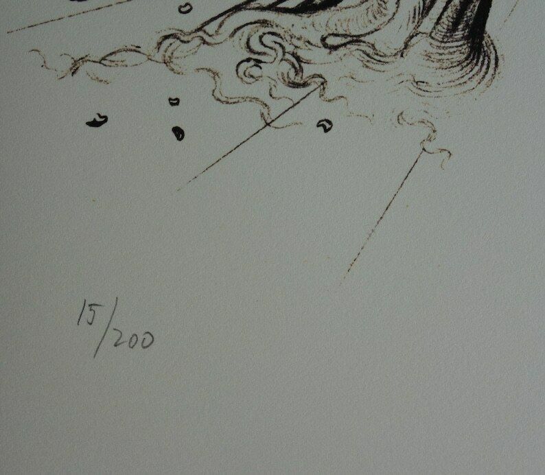 Fine Surrealist Limited Edition Print, Hands, Salvador Dali, Signed & Numbered In Pencil photo Art