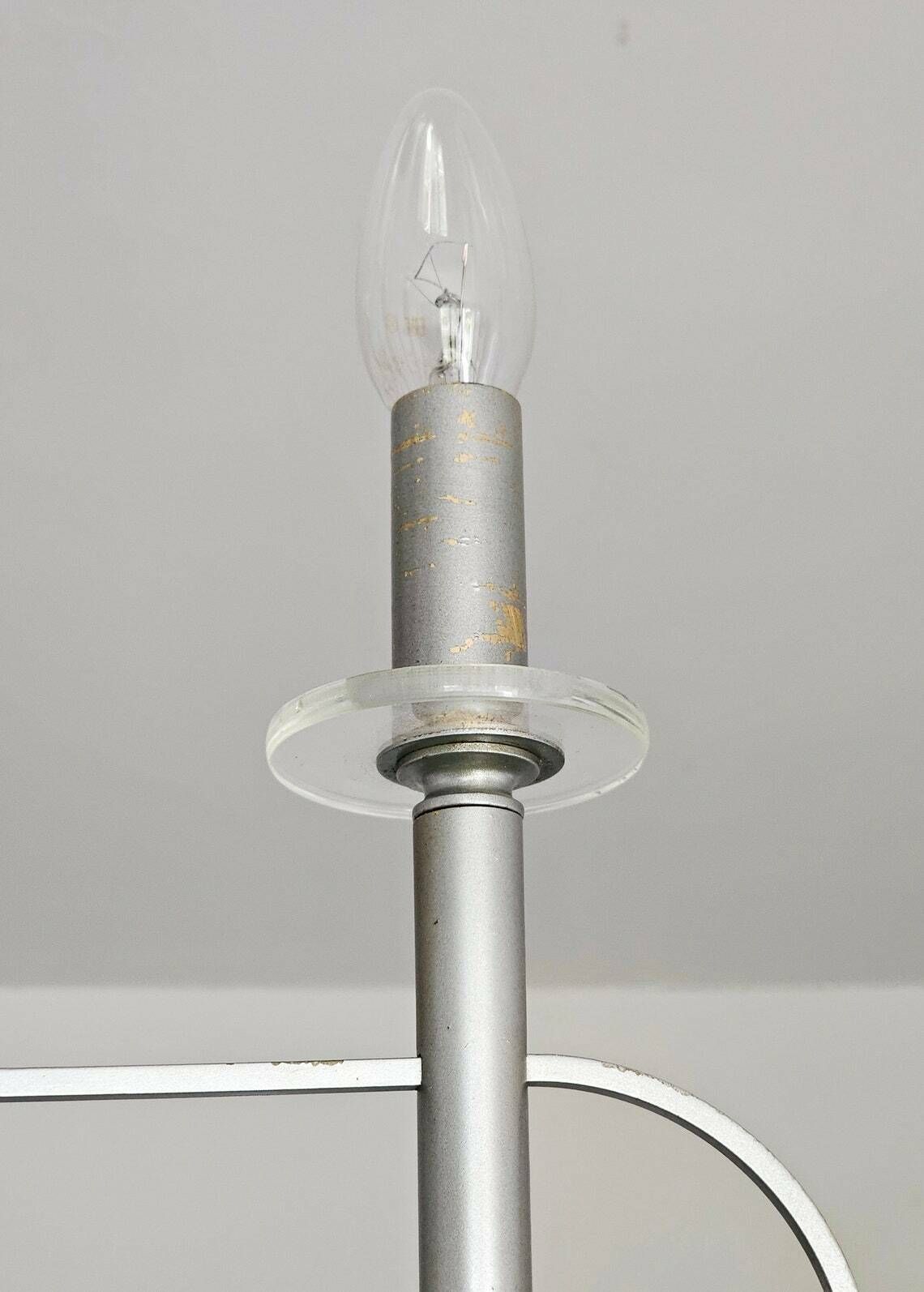 Minimalist Space Age 8 Arm Chandelier By Gaetano Sciolari Shaped As An Atom // Made In Italy In 1960s photo 1400.0