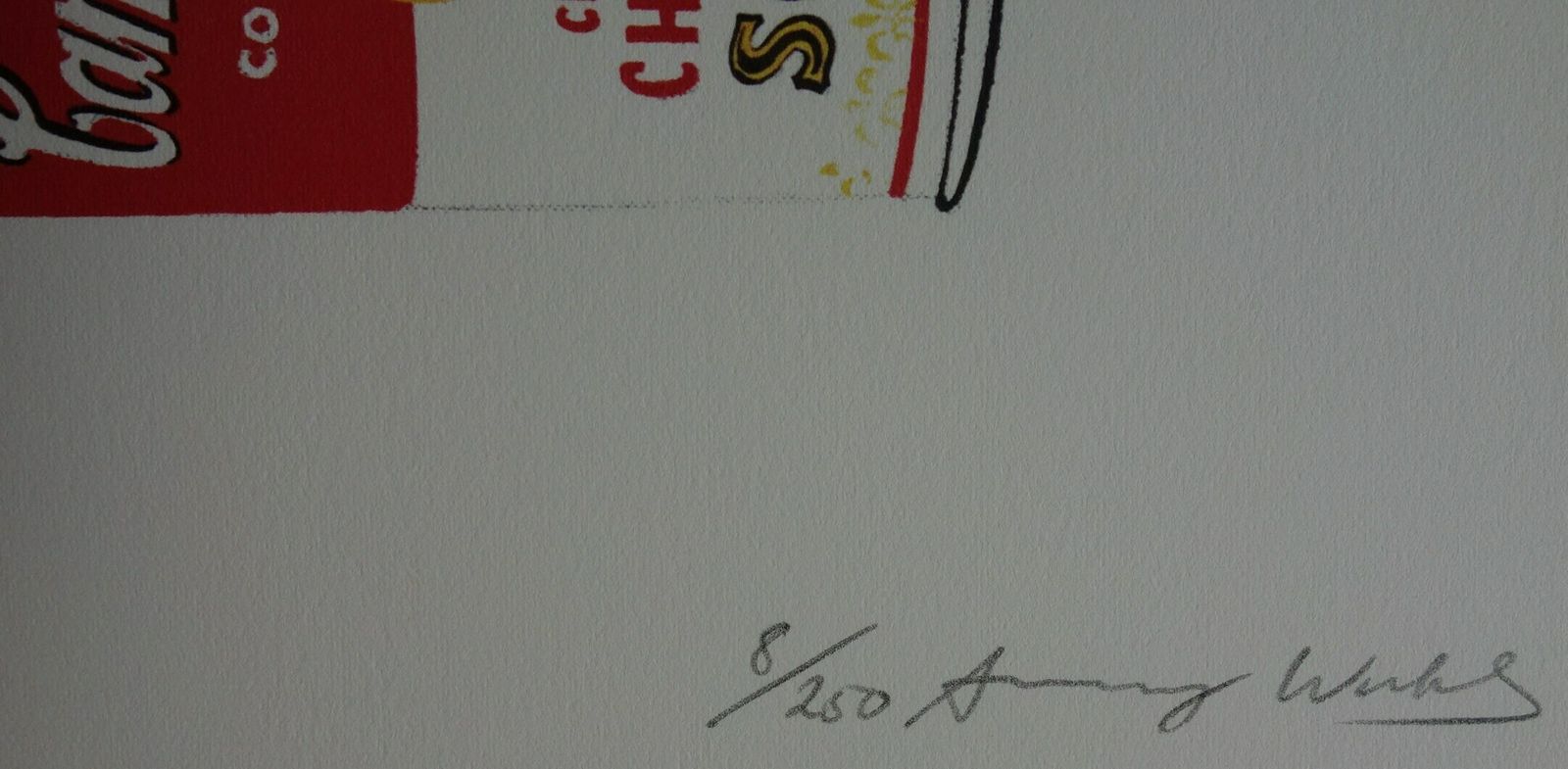 Fine Pop Art Limited Edition Print – Campbell’s Soup, Andy Warhol, Signed & Numbered photo for sale