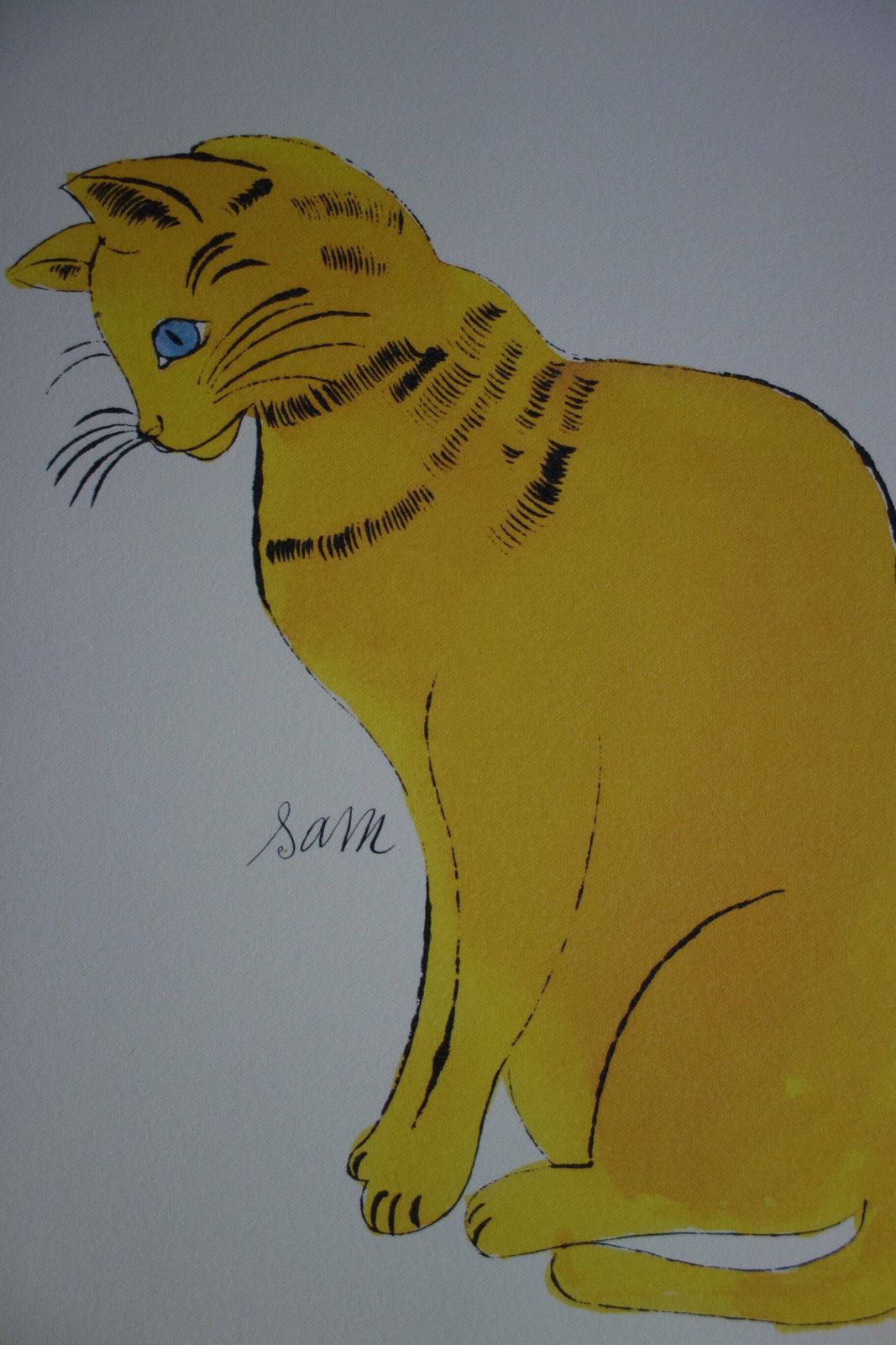 Fine Pop Art Limited Edition Print   Illustration   Cat, Andy Warhol, Signed, Numbered & Stamped With Estate Stamp photo furniture