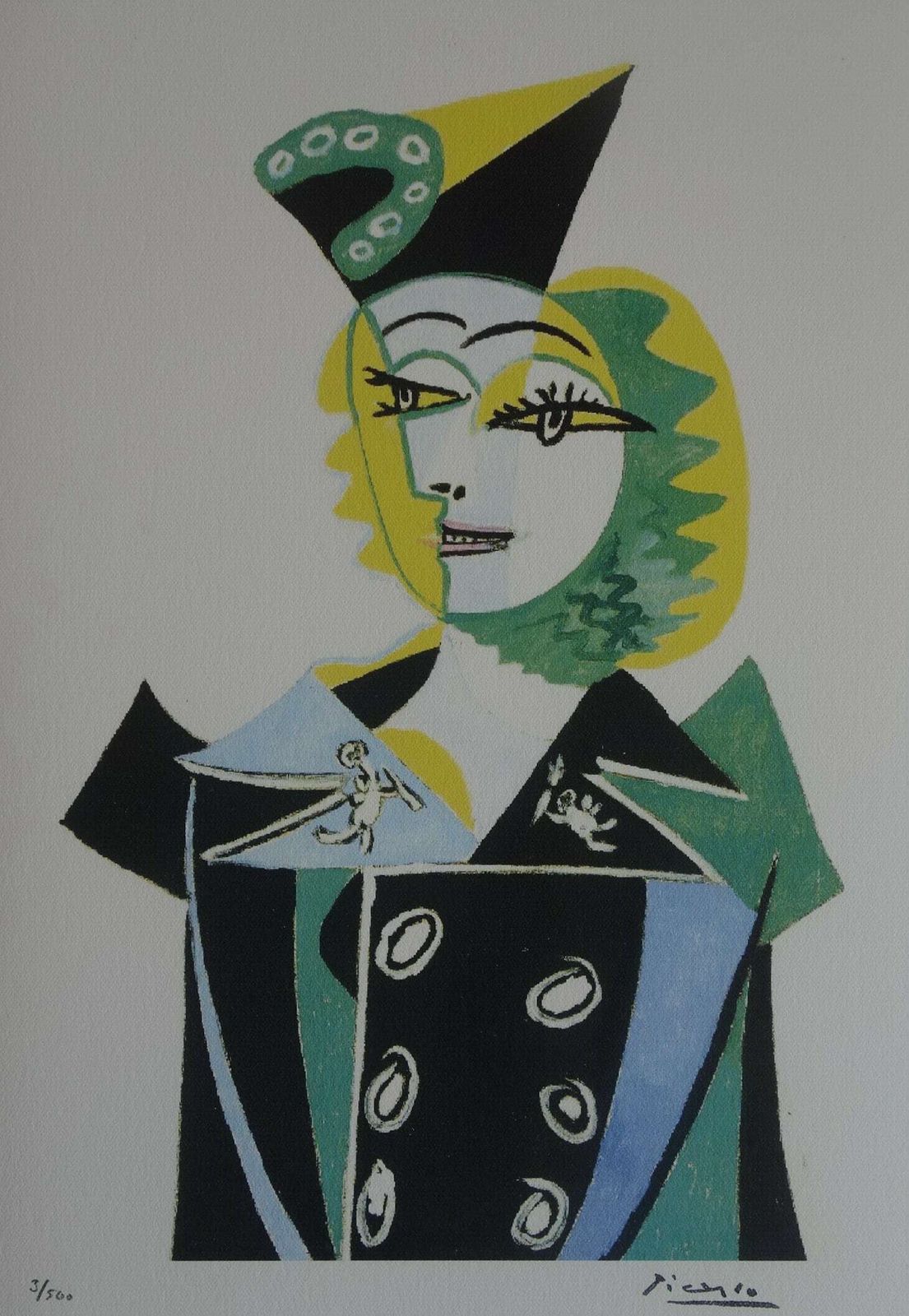 Fine Cubist Limited Edition Print   Portrait Of A Woman, Pablo Picasso, Signed & Numbered