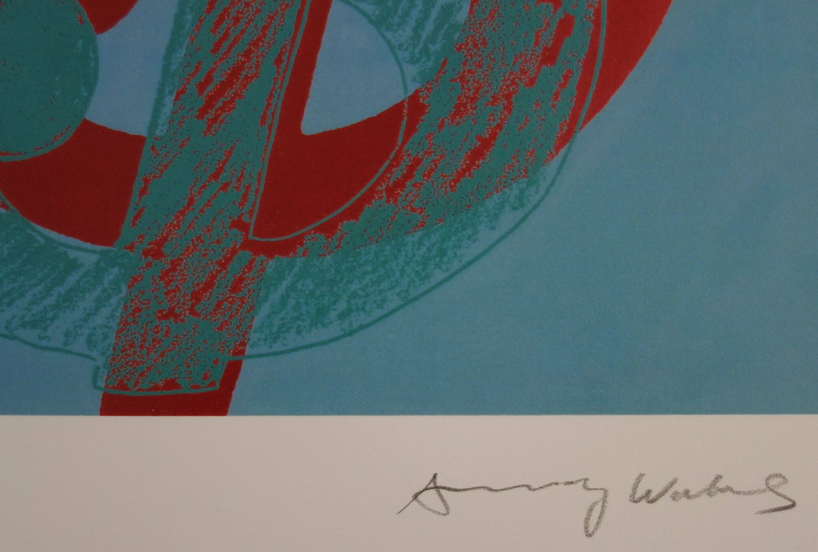 Fine Pop Art Edition Trial Proof Print – Dollar Sign, Andy Warhol, Signed & Stamped With Estate Stamp photo for sale