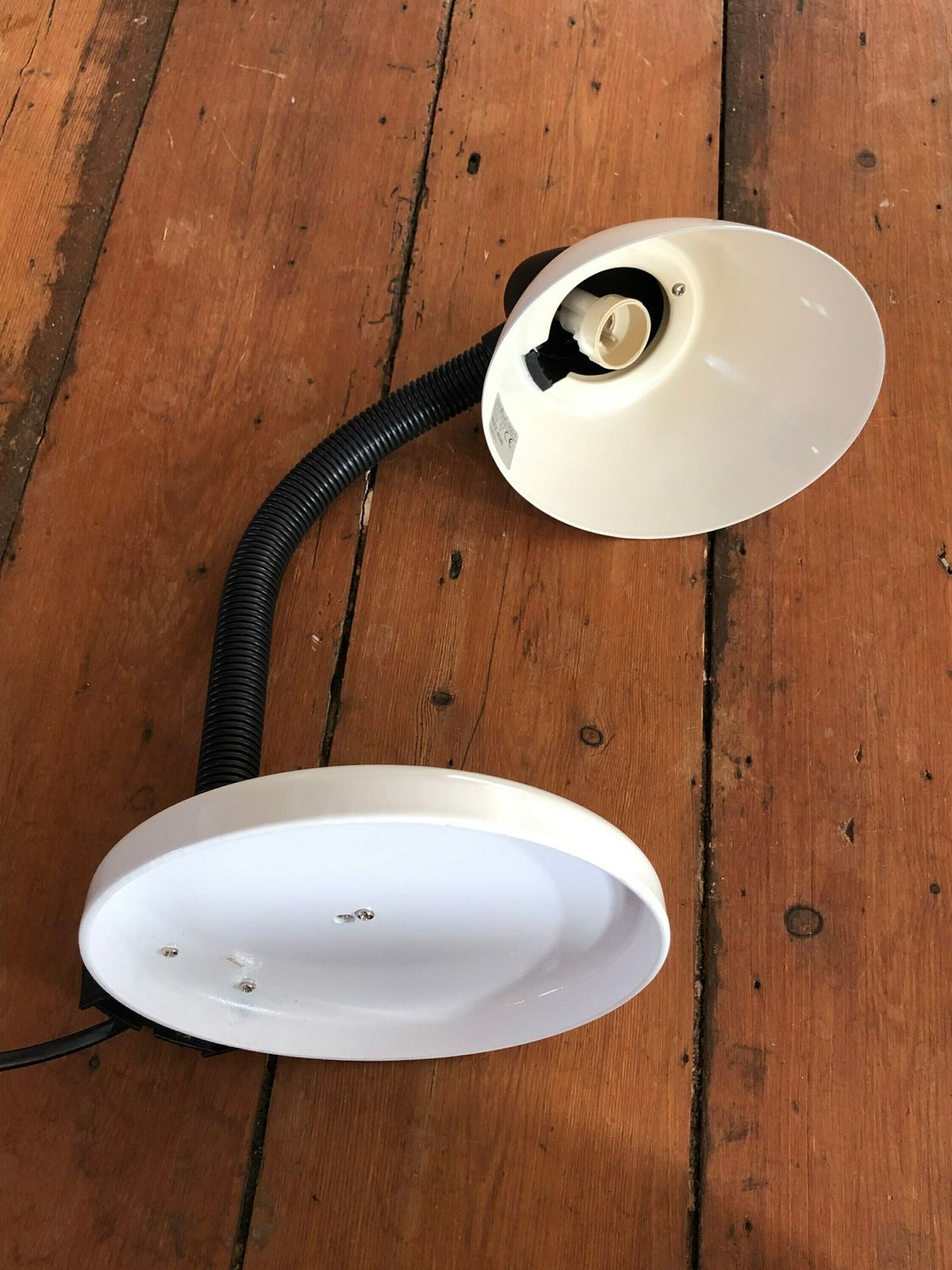 Postmodern Vintage Danish Desk Lamp In Black And White With Flexible Neck   Design By Nordlux photo vintage