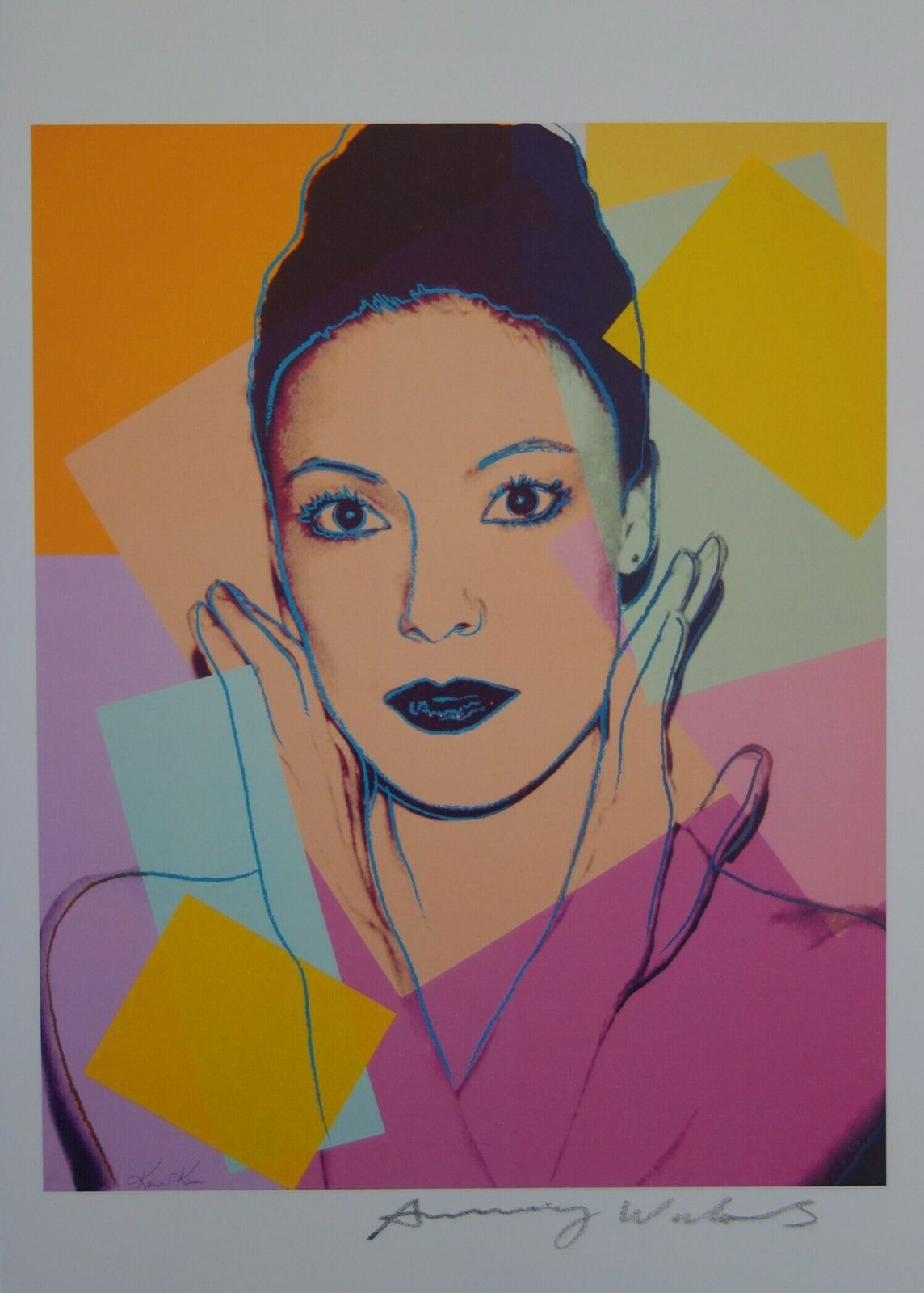 Fine Pop Art Limited Edition Print – Celebrity Portrait Series, Andy Warhol, Signed & Stamped photo vinterior