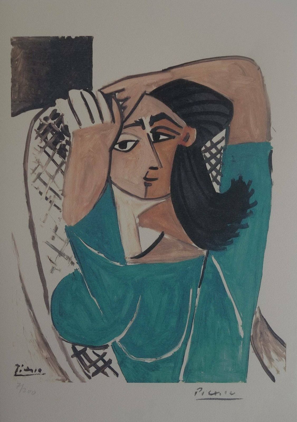 Fine Cubist Limited Edition Print   Portrait Of A Woman, Pablo Picasso, Hand Signed & Numbered
