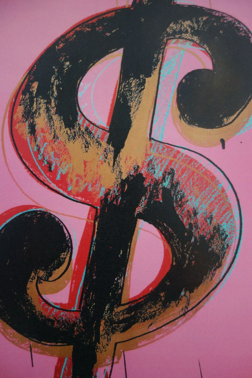 Fine Pop Art Edition Trial Proof Print – Dollar Sign, Andy Warhol, Signed & Stamped With Estate Stamp photo for sale