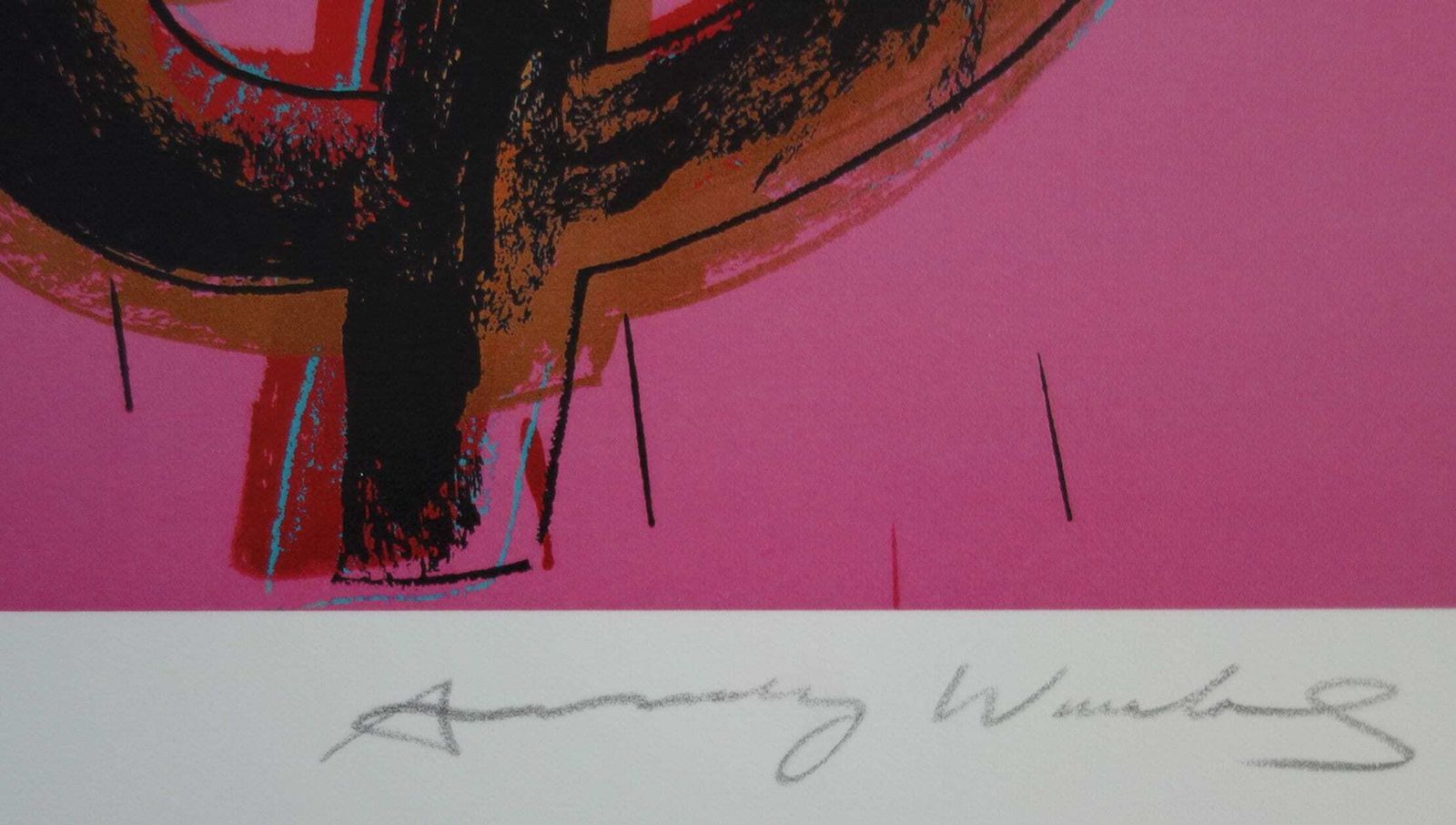 Fine Pop Art Edition Trial Proof Print – Dollar Sign, Andy Warhol, Signed & Stamped With Estate Stamp photo Art