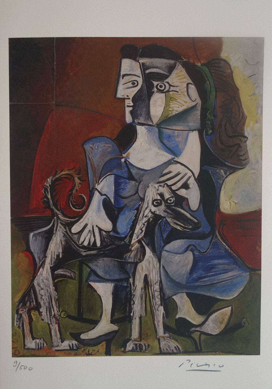 Fine Cubist Limited Edition Print   Portrait Of A Woman, Pablo Picasso, Hand Signed & Numbered