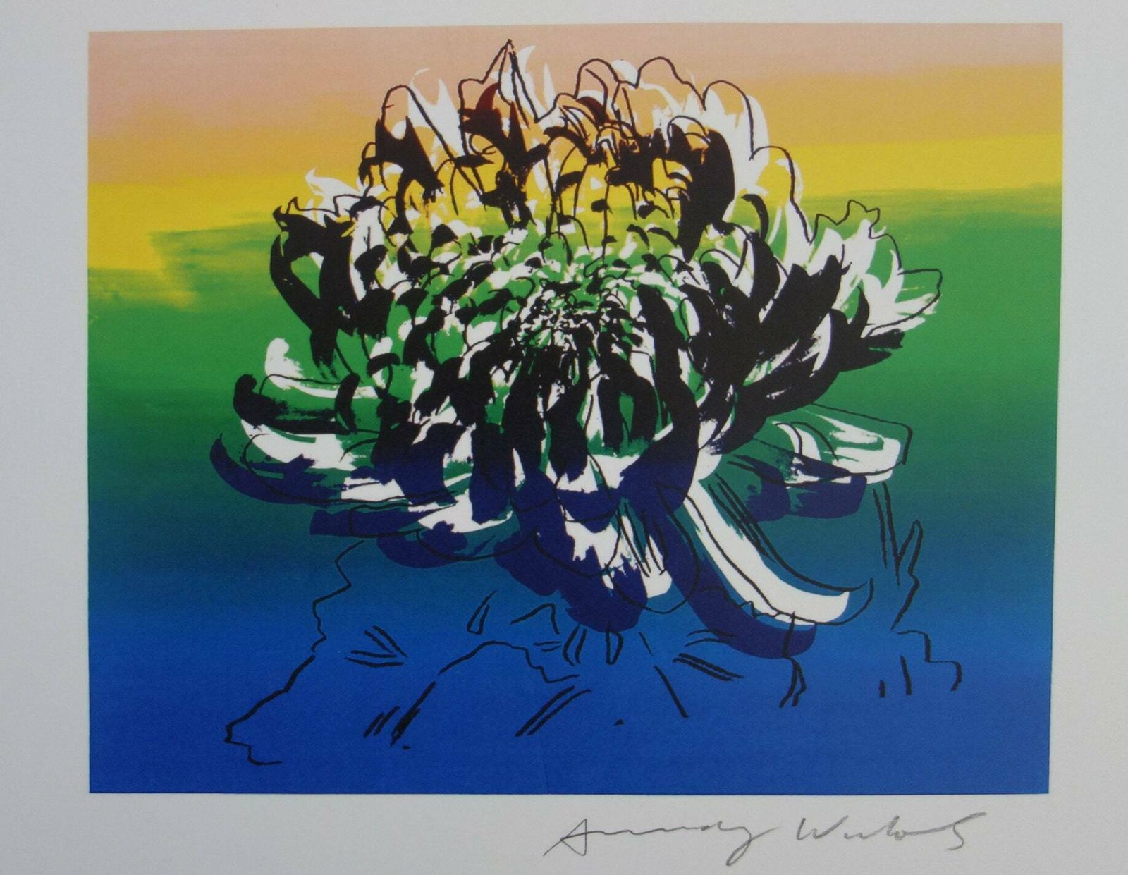 Fine Pop Art Edition Trial Print – Flower, Andy Warhol, Signed & Stamped With Estate Stamp