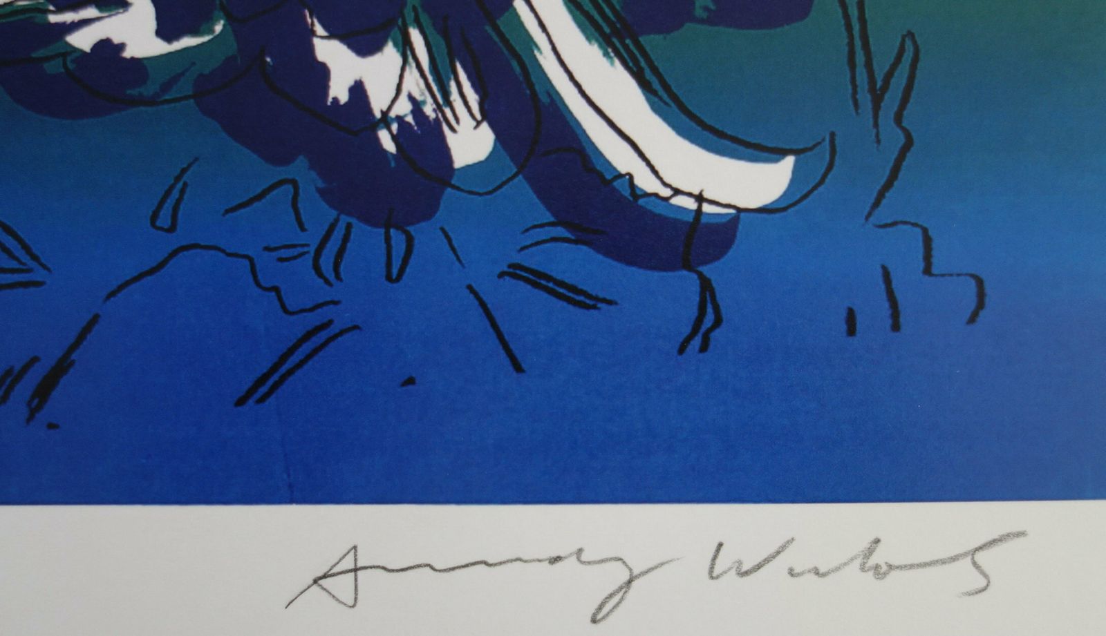 Fine Pop Art Edition Trial Print – Flower, Andy Warhol, Signed & Stamped With Estate Stamp photo for sale