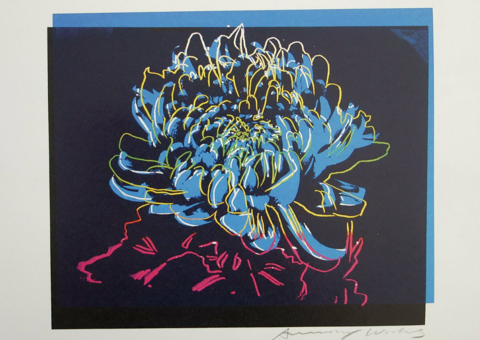 Fine Pop Art Edition Trial Print – Flower, Andy Warhol, Signed & Stamped With Estate Stamp